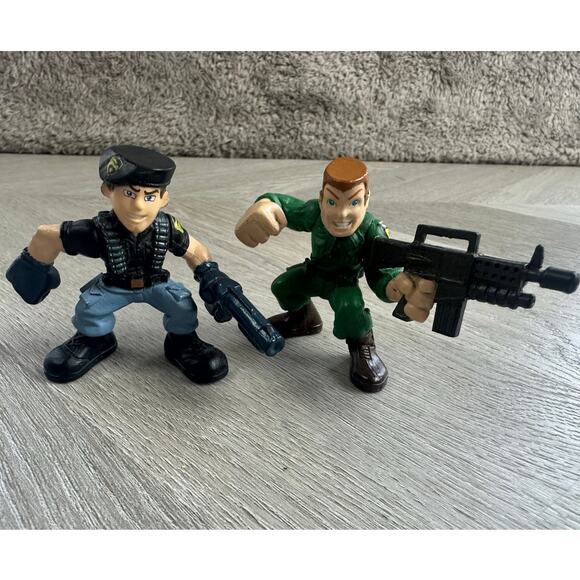 GI Joe Combat Heroes Conrad Duke Hauser General Clayton Hawk Action Figures 2009 - Picture 1 of 11